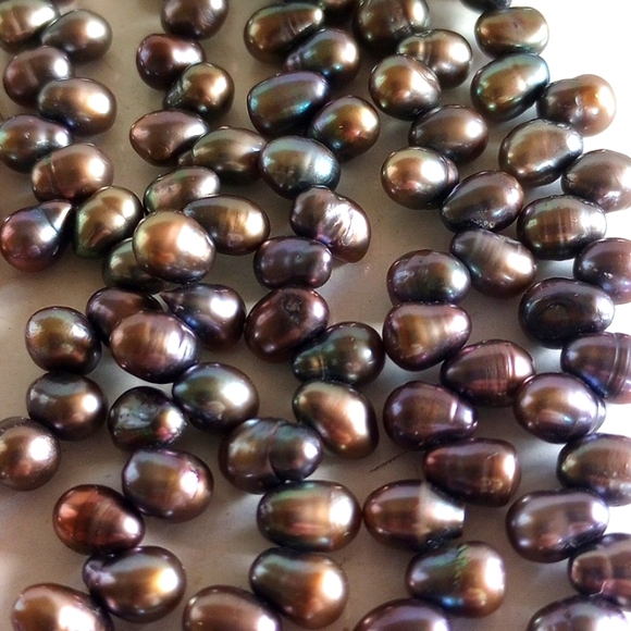 TAHITIAN BLACK PURPLE PEACOCK PEARLS NECKLACE OPERA LENGTH 39" LONG 54 GR. - Picture 7 of 7